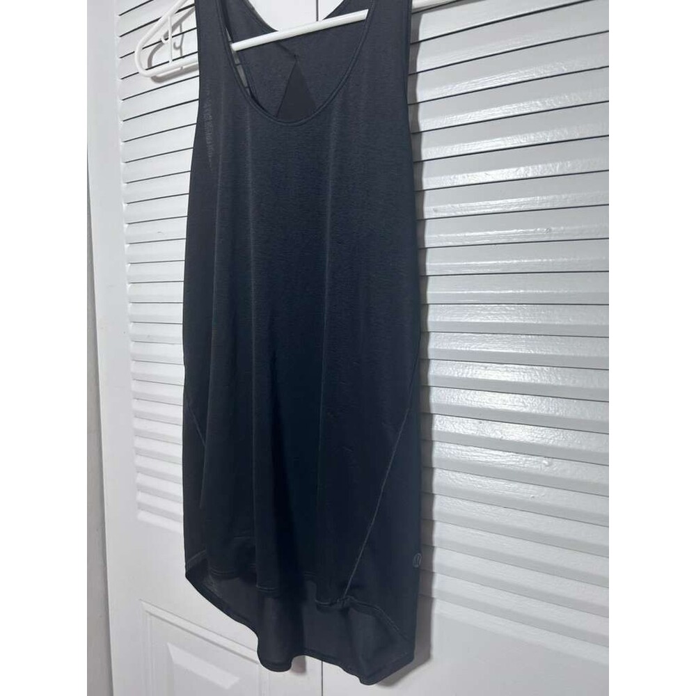 Lululemon Pace Cross Tank Top Women Size 6 Black Racerback Bundle Lot of 2 - Picture 3 of 9
